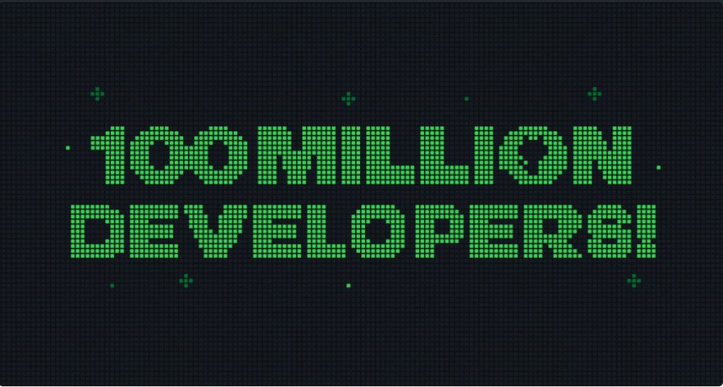 100 million developers